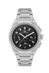 Ferro FM43013A-A2 Quartz Çelik Gri Siyah Kadran 43 mm Erkek Kol Saati