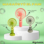 Inovaxis Mini El Fanı Taşınabilir Serinletici Şarjlı Vantilatör 3 Kademeli Hız Ayarı