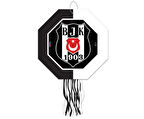 Pinyata Beşiktaş orjinal lisanslı 42 cm çaplı ahşap sopalı uçları püsküllü gerçek patlayabilen pinyata