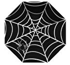 Tabak Örümcek Sekizgen Siyah ( 8 Adet )