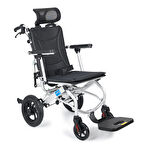 Comfort Plus Tekerlekli Sandalye | Yatarlı Sırtlık, 46 cm Oturma Genişliği, Amortisörlü Alüminyum Gövde KY9006LG-12