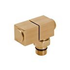 Azur Köşe Havlupan & Radyatör Vanası ½ PPRC Uyumlu Fırça Brass