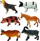 Crazoo Çiftlik Hayvanları Büyük Poşet 6lı