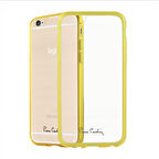 Pierre Cardin iPhone 6 ile Uyumlu Silikon Arka Koruma Paneli Sarı PCZ-S05