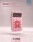 Truebo HoneyComb Pembe Renkli Hesap Makinesi