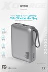 20.000 mAh 22.5W Hızlı Şarj PD Powerbank Kendinden Kablolu ve Dijital Göstergeli Taşınabilir Cihazı