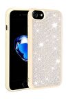 Apple iPhone SE 2022 Kılıf Parlak Taşlı Şık Tasarım Ston Kapak