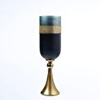 Vitale Temple Dekoratif Vazo Buğulu Gold AK.IX0063