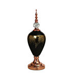 Vitale Amber Bronz Kapaklı Vazo 54 cm AK.JE0012