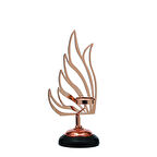 Vitale Kuğu Mumluk Bronz 37 cm AK.JE0083