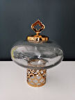 Evdema Gold Lotus Kapaklı Küp 28*23,5 cm