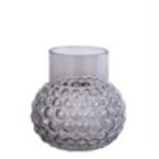 Evdema Püskürtme gri cam vazo 15*15*15 cm