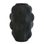 Vitale Siyah Kabarcık Cam Vazo 1 21,5*21,5*32 Cm AK.JK0030