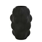 Vitale Siyah Kabarcık Cam Vazo 2 18,5*18,5*28 Cm AK.JK0032