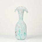 Vitale Beyaz Yeşil Cam Vazo 15*37Cm AK.P349.374112