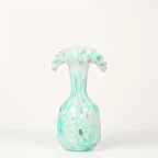 Vitale Beyaz Yeşil Cam Vazo 14*29Cm AK.P349.374129