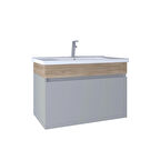 Kobos Harmony 80 cm Lavabo Dolabı Light Grey KB710014