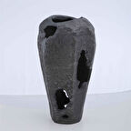 Vitale Metal Jüt Grey Uzun Vazo 12*24 cm