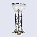 Vitale Metal Cam Ayaklı Meyvelik 30*30*53 cm