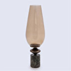 Vitale Brown Cam Mermer Vazo 14*14*47.5 cm