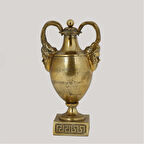 Vitale Metal Gold Kapaklı Vazo 14*20*38 cm