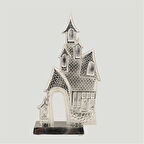 Vitale Sılver Metal Şato Dekor 13*28*63 cm