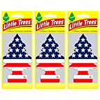 Little Trees Amerikan Bayraklı Vanilla Pride Oto Kokusu 3 Adet
