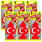 Little Trees TÜRK Bayrağı Vanilya Aromalı Oto Kokusu 6 Adet
