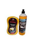 İNTERWAX CİLALI OTO ŞAMPUANI 1 LT & İNTERWAX POWER FORMULA OTO YIKAMA SÜNGERİ