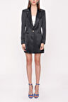 Siyah Dar kesim blazer ceket 61153 | S