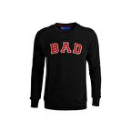 BAD BEAR ERKEK O YAKA SWEATSHIRT 19.02.12.003 BAD CONVEX  SİYAH-XXL