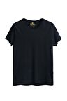 Solid KS T-Shirt Lacivert Basic King Size Erkek Tişört 