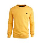 Bad Bear 20.02.12.012_Presage Crewneck Bisiklet Yaka  Normal Kalıp Baskılı Hardal Erkek Sweatshirt