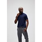 Stark KS Lacivert Polo Yaka King Size Erkek T-Shirt