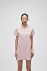 Lily Dress Pudra Pembe Kadın Elbise T-Shirt