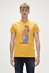 Bad Bear Baskılı Hardal Erkek T-Shirt 23.01.07.012_COCKEREL T-SHIRT