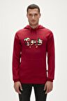 Royalty Hoodie Maroon Bordo Kapüşonlu Erkek Sweatshirt