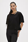 Amanda Siyah Basic Kadın Tişört