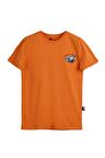 Dustin Turuncu Baskılı Çocuk Tişört