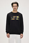Bad Bear CAEN CREWNECK / NIGHT Siyah Erkek Sweat/Sweatshirt