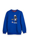 Bad Bear 24.06.12.006 Panther Crewneck Jr Sweat Mavi Çocuk Sweatshirt