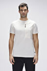Simon Beyaz Erkek Baskılı Tişört