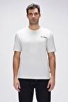 Eddy Beyaz Erkek Baskılı Tişört
