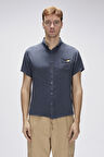 Frank Asfalt Erkek Basic Kısa Kollu Gömlek	