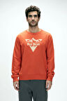 Mountain Tarçın Crewneck Erkek Baskılı Sweatshirt