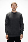 Dab Si̇yah Crewneck Erkek Sweatshirt