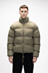Amsterdam Haki̇ Puffer Kapüşonlu Erkek Mont