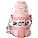 Shotay Turtle Çocuk Termos Matara 520Ml Pembe
