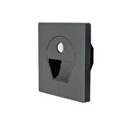 CATA 1W GÜNIŞIĞI SENSÖRLÜ KORİDOR MERDİVEN ARMATÜR (SİYAH KASA)