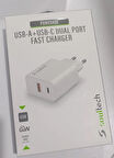 USB-A+USB-C DUAL PORT FAST CHARGER